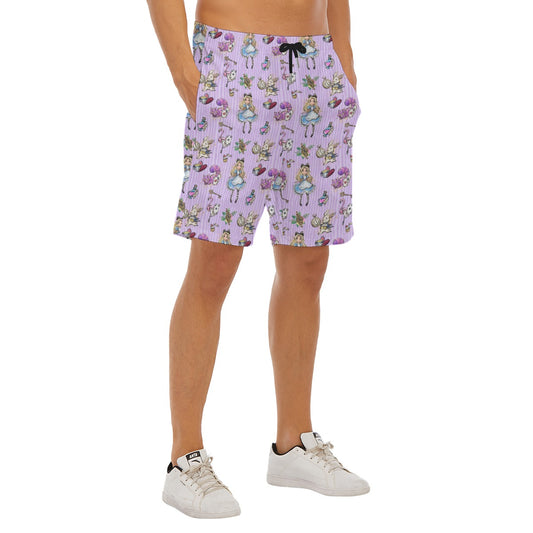 Whimsical Curious Adventure - Men’s Pocket Beach Shorts