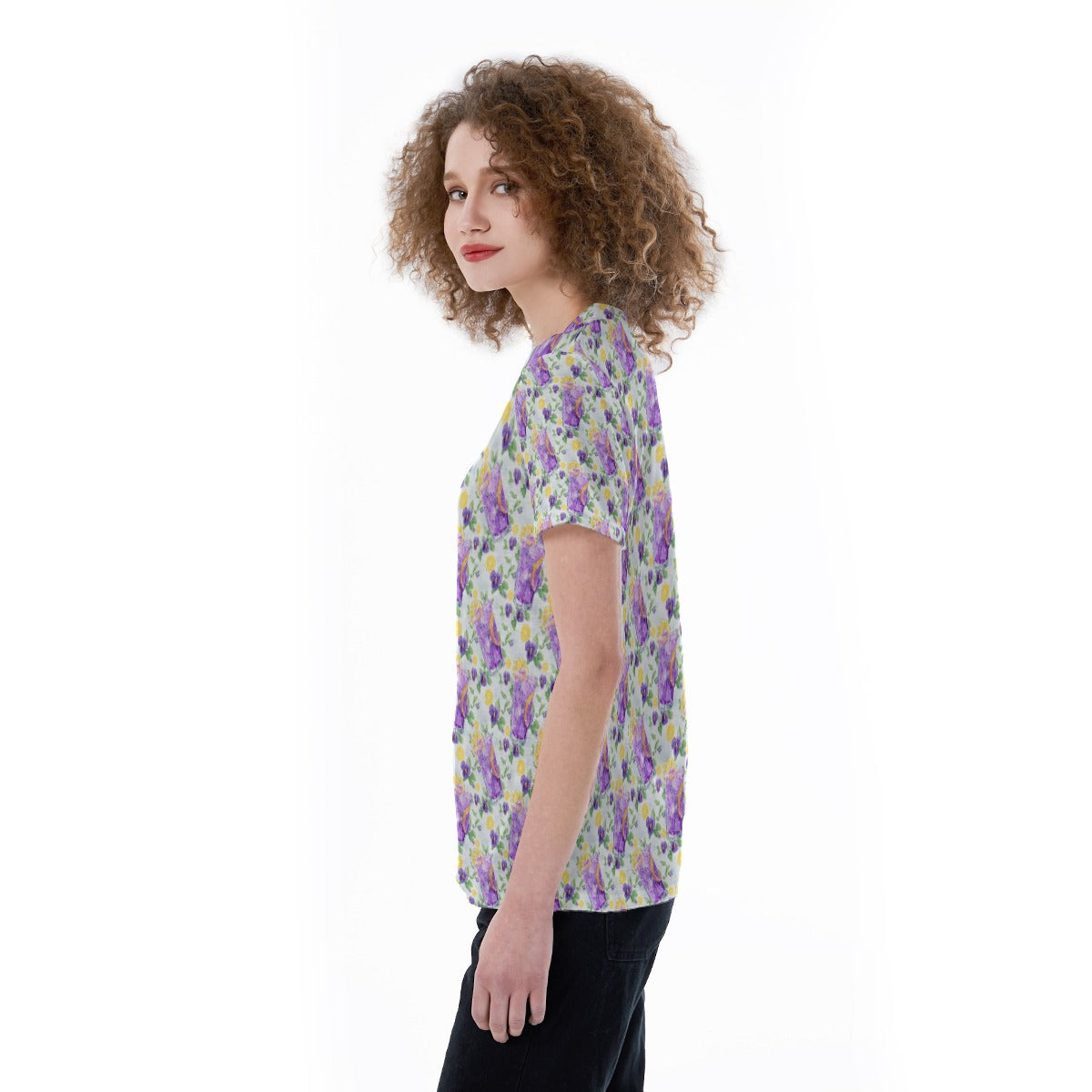 Zest Of The Fest Violet Lemonade - Women's Short Sleeve V-Neck T-Shirt