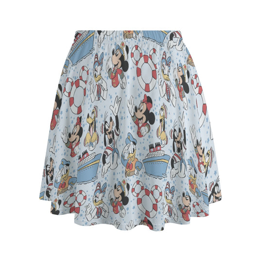 Sailor Cruise Stars - Women's Pocket Skater Skirt