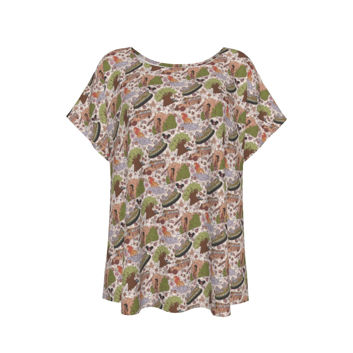 Hand Drawn AK - Women’s Relaxed Fit Scoop Tee