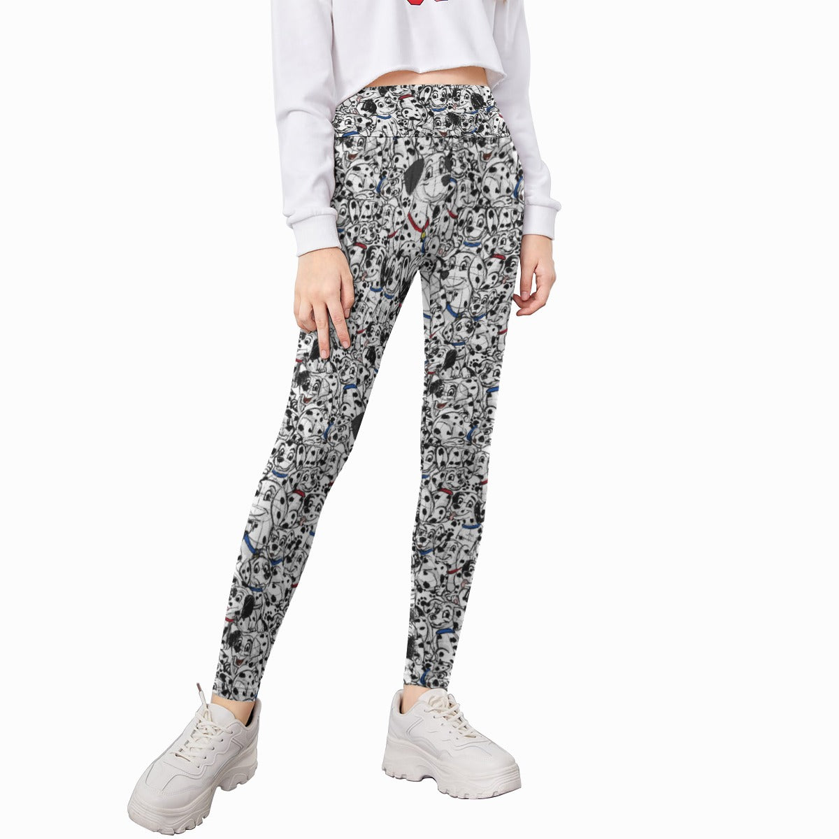 Sketchy Spotted Puppies - Kid's Leggings