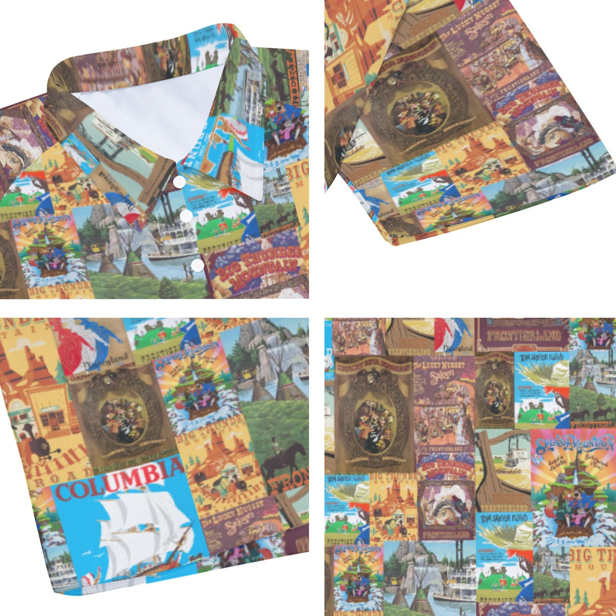Vintage Frontier Ride Posters - Men's Polo Shirt