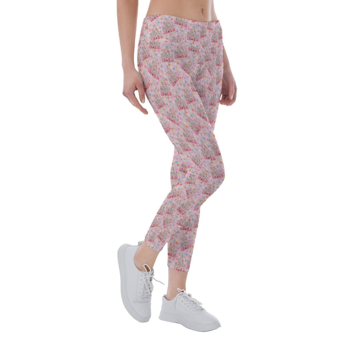 25th Birthday Cake Castle - Women's Yoga Leggings