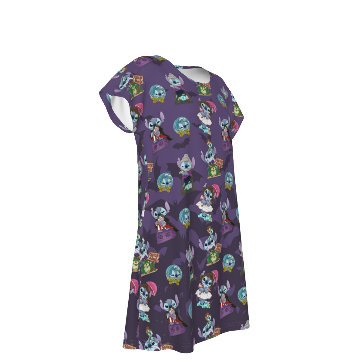 Haunted Alien Portraits - Women's T-Shirt Dress