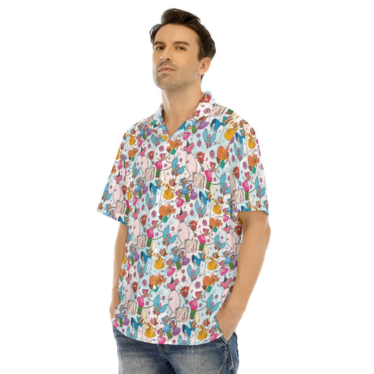 Tiny Tailors & Sewing Friends - Men's Hawaiian Button Up Shirt