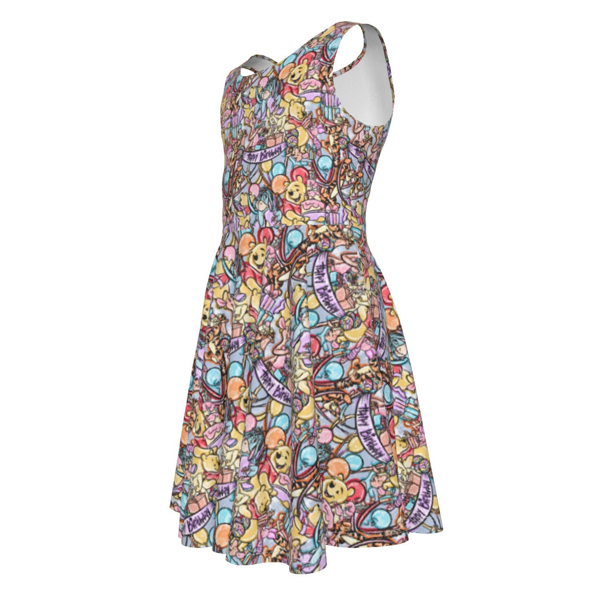 Birthday Bash in the Woods - Kid's Sleeveless Skater Dress