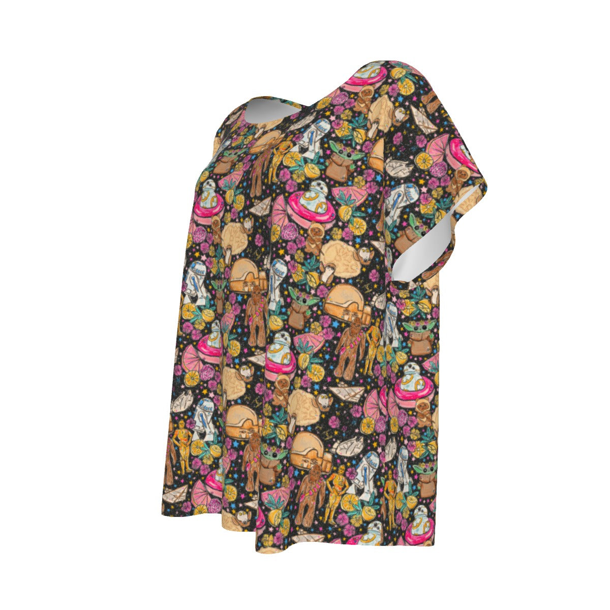 Tropical Space Squad - Women’s Relaxed Fit Scoop Tee