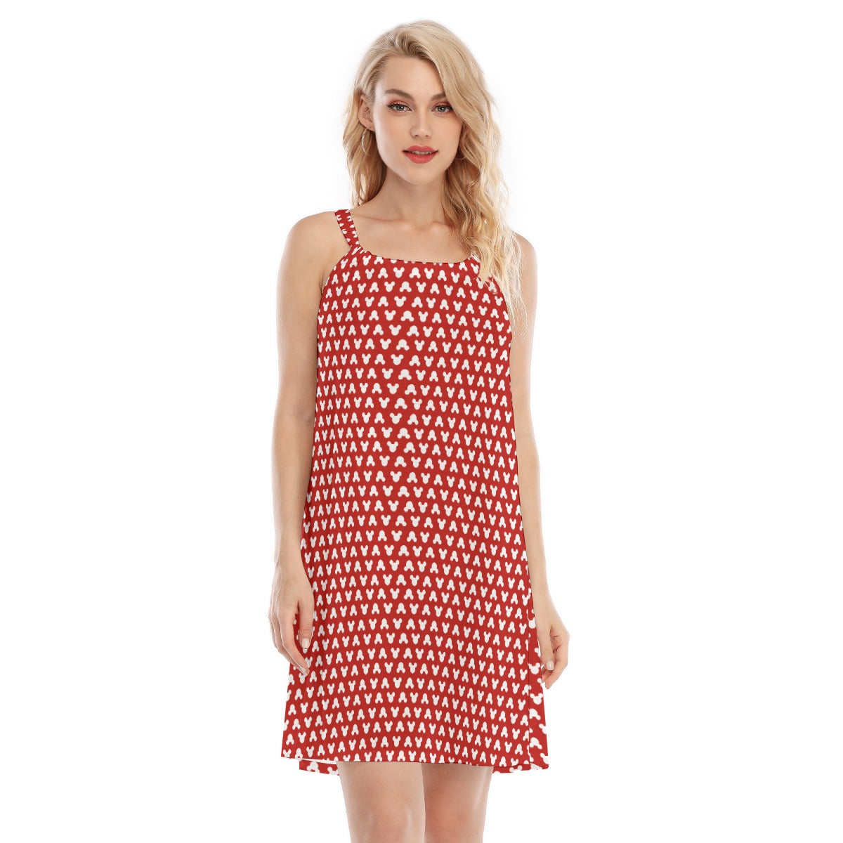 Playful Polka Dot Ears - Women’s Adjustable Sundress