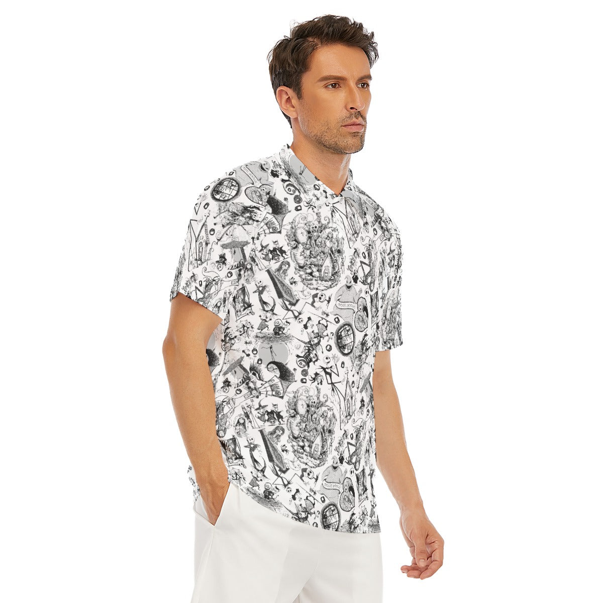 Nightmare Halloween Sketches - Men's Polo Shirt