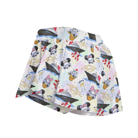 Wish Cruise Celebration - Women's Flowy Pocket Shorts
