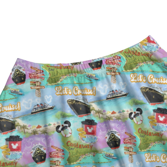 Tropical Castaway Island - Women’s Pocket Midi Skirt