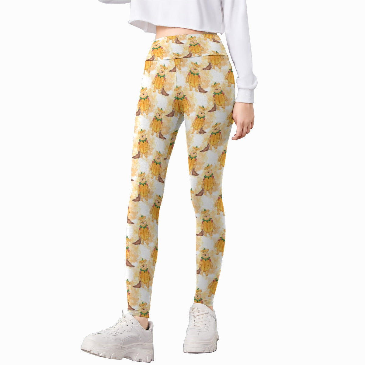 Pumpkin Bear Mischief - Kid's Leggings