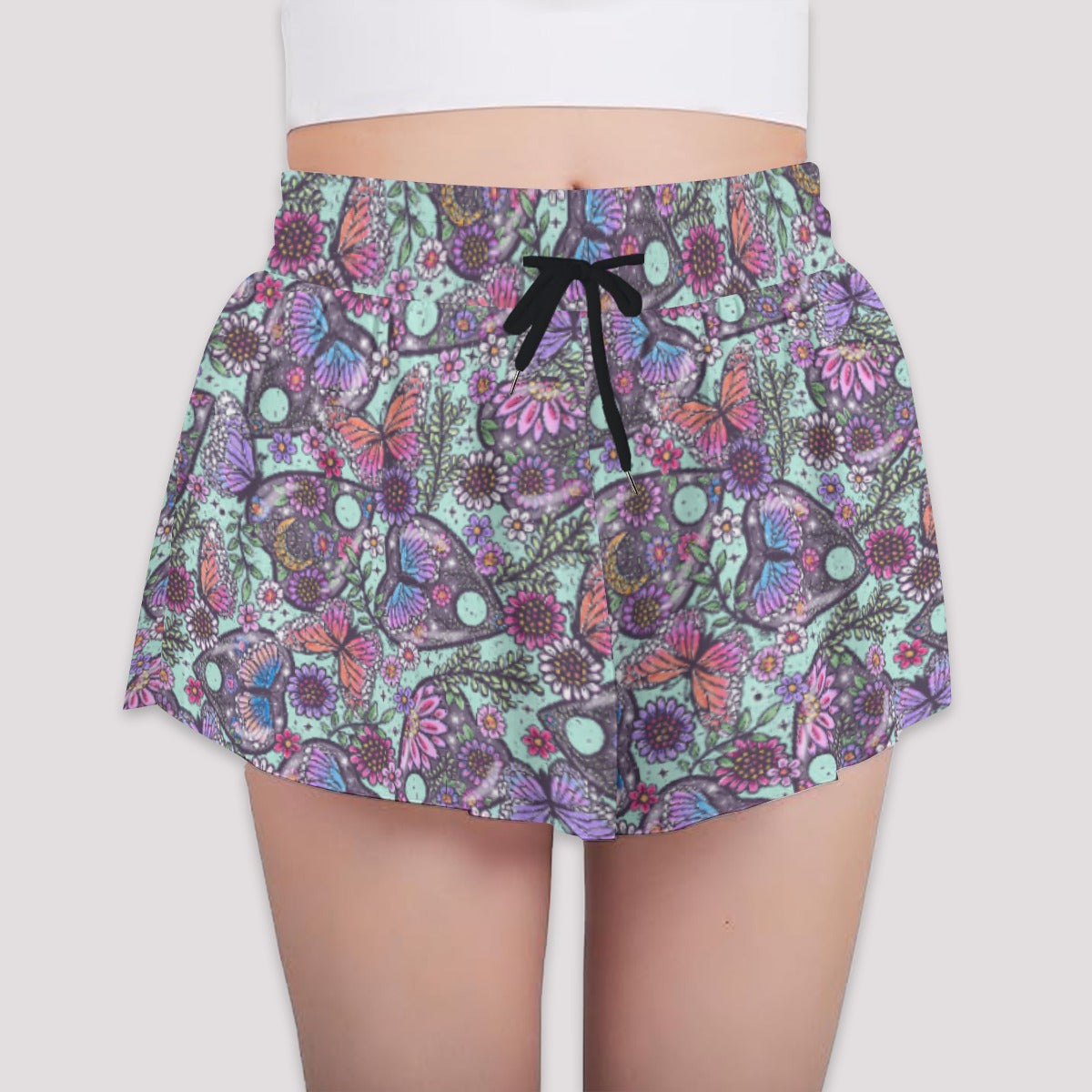 Butterfly Planchettes - Girls’ Flowy Pocket Shorts