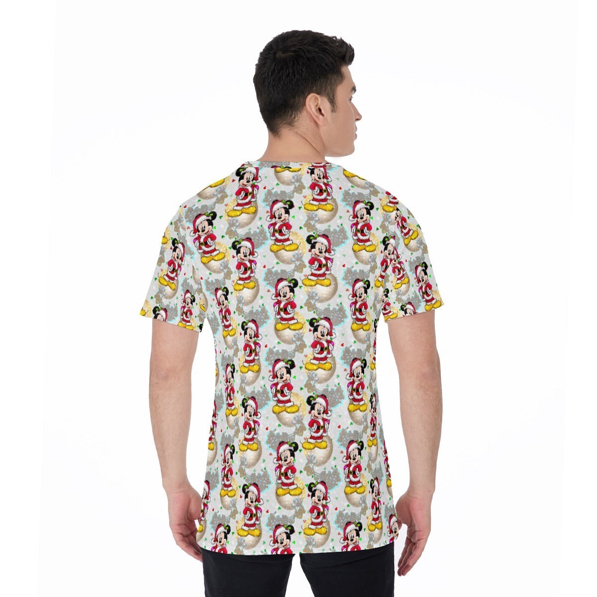 Santa Mouse Celebration - Men's Short Sleeve T-Shirt