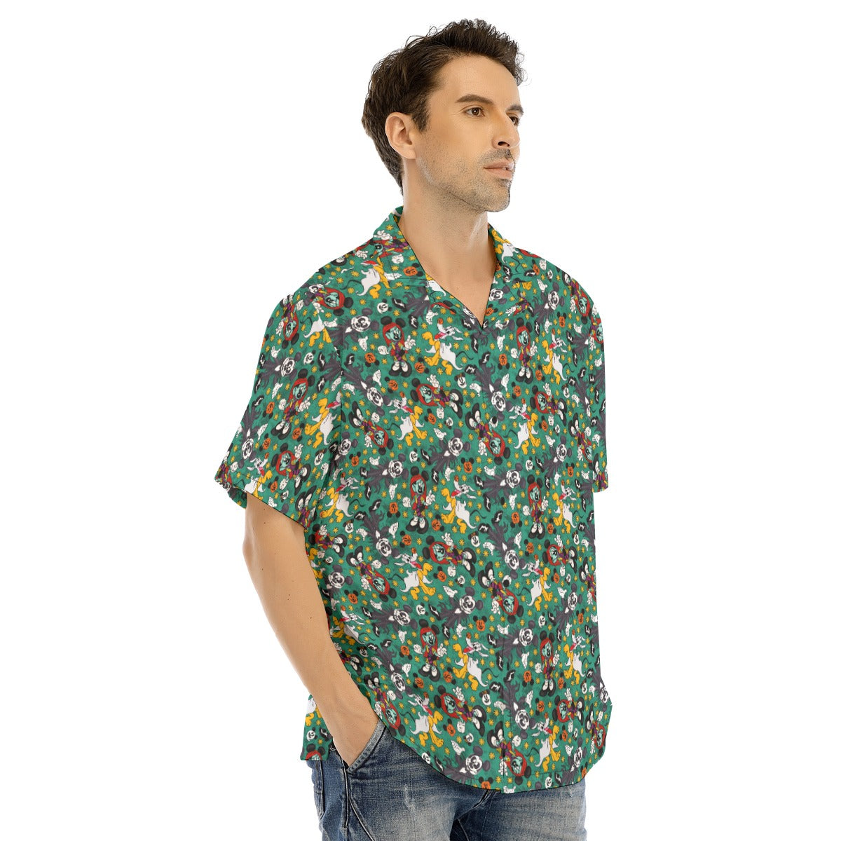 Beloved Couple as Spooky Pairp; Sally - Men's Hawaiian Button Up Shirt