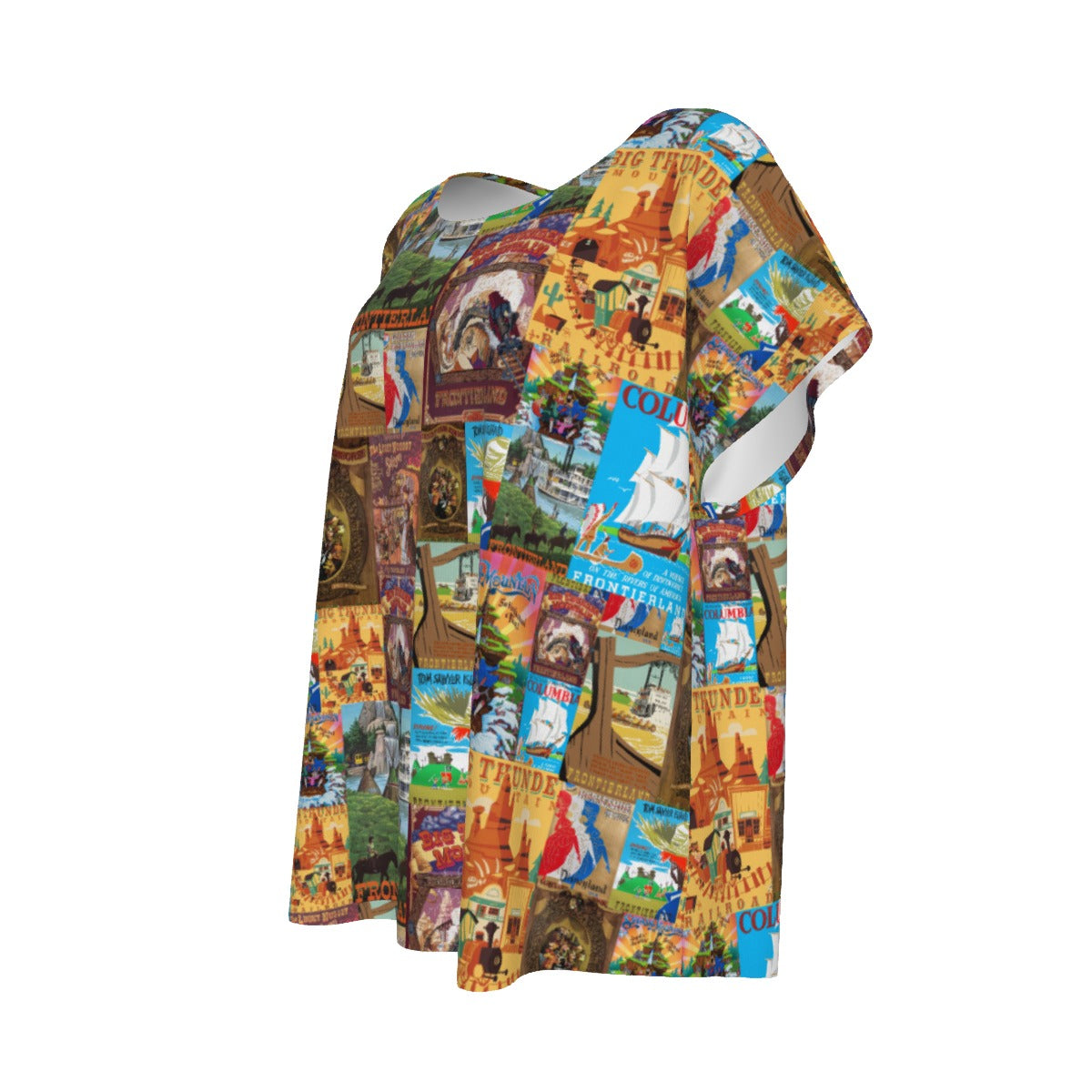 Vintage Frontier Ride Posters - Women’s Relaxed Fit Scoop Tee
