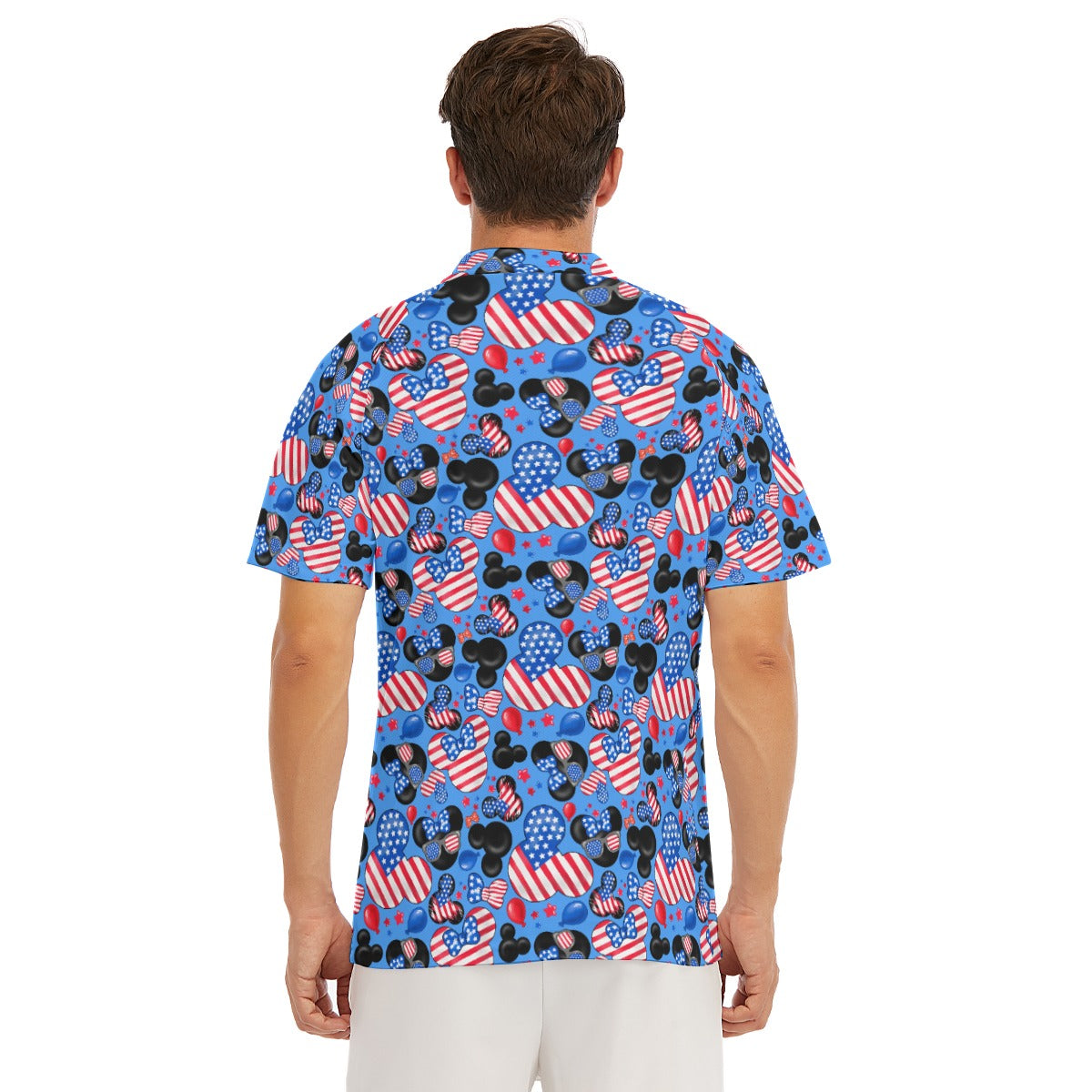 Mouse Fourth of July Celebration - Men's Polo Shirt