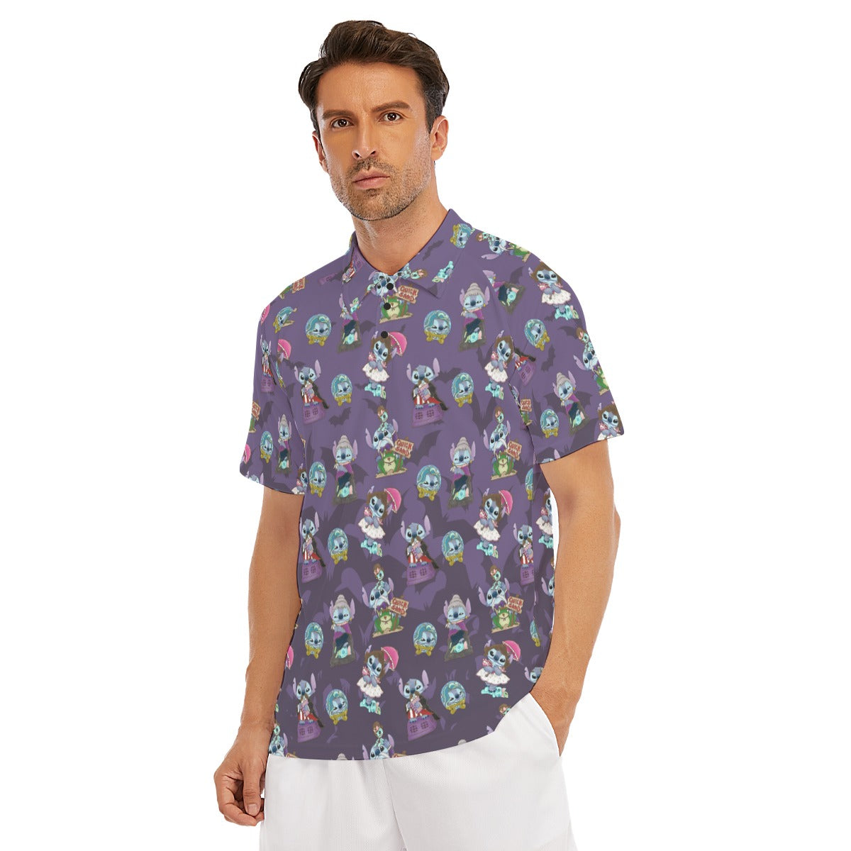 Haunted Alien Portraits - Men's Polo Shirt