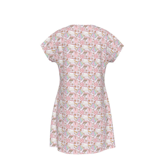 Rainbow Pickleball - Women's T-Shirt Dress