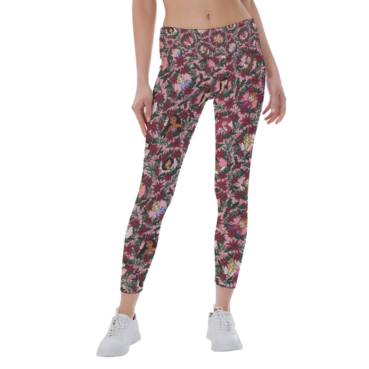 Poinsettia Princess Posse - Women's Yoga Leggings