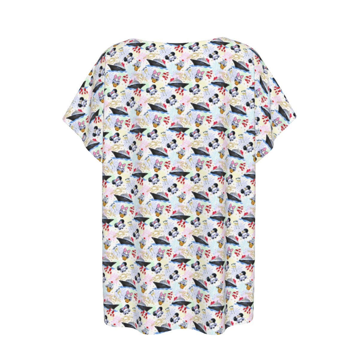 Wish Cruise Celebration - Women’s Relaxed Fit Scoop Tee