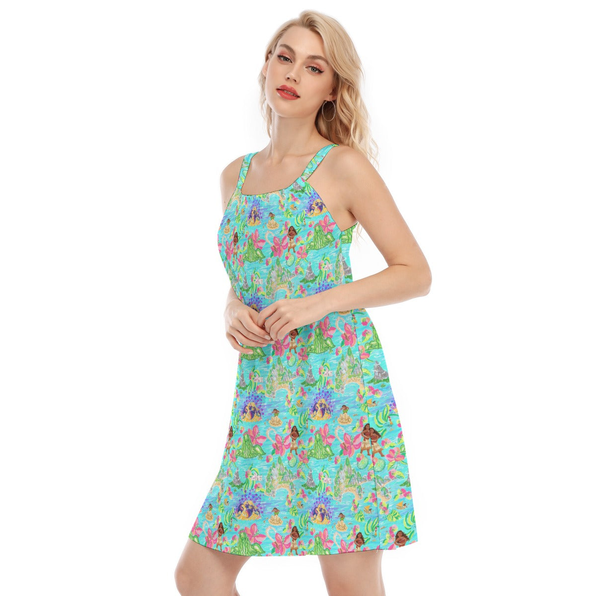 Tropical Island Paradise - Women’s Adjustable Sundress