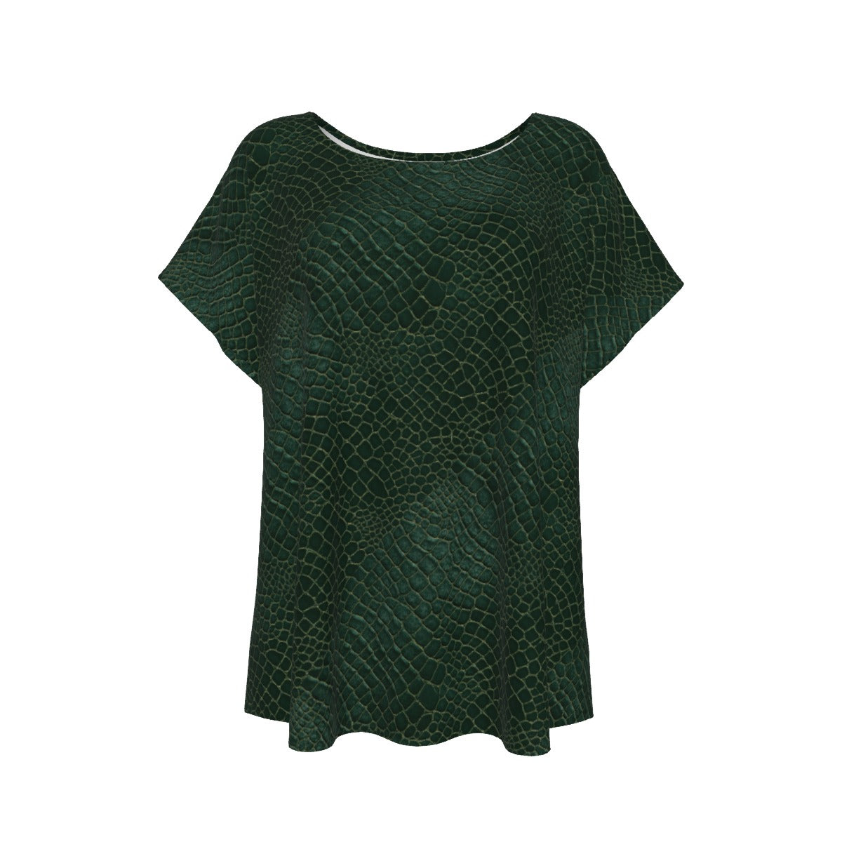 Animal Print - Alligator - Women’s Relaxed Fit Scoop Tee
