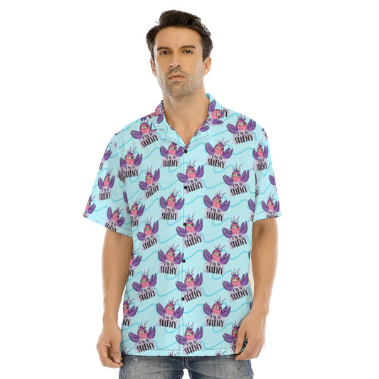 Shiny Deep-Sea Villain - Men's Hawaiian Button Up Shirt