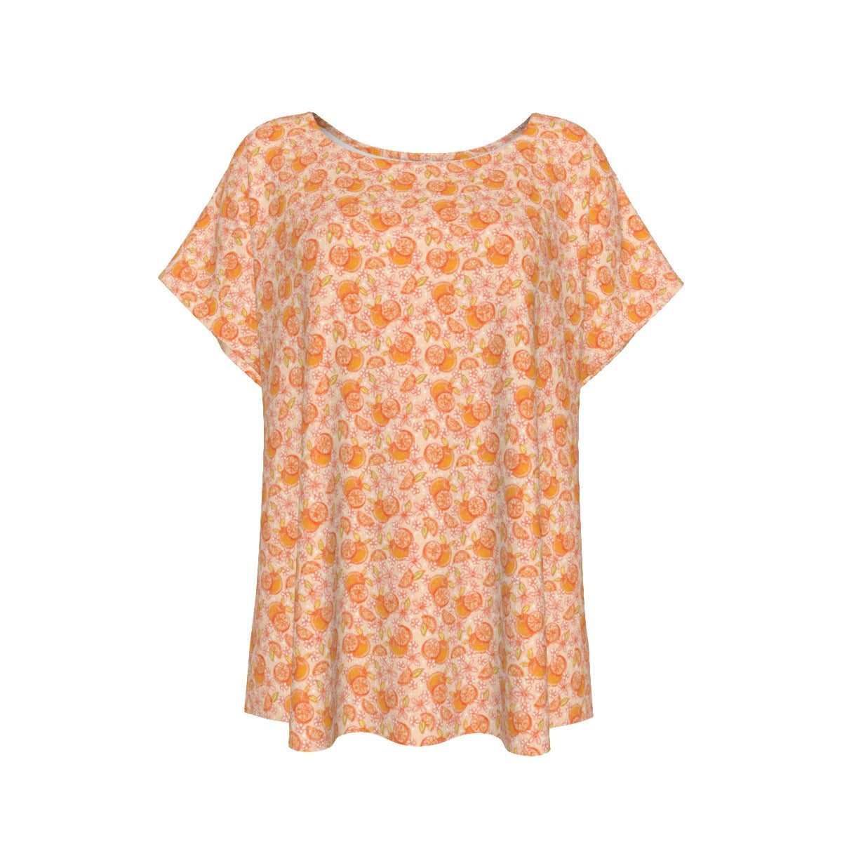 Summer Fruits - Oranges - Women’s Relaxed Fit Scoop Tee
