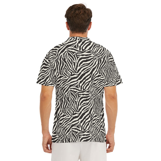 Animal Print - Zebra - Men's Polo Shirt