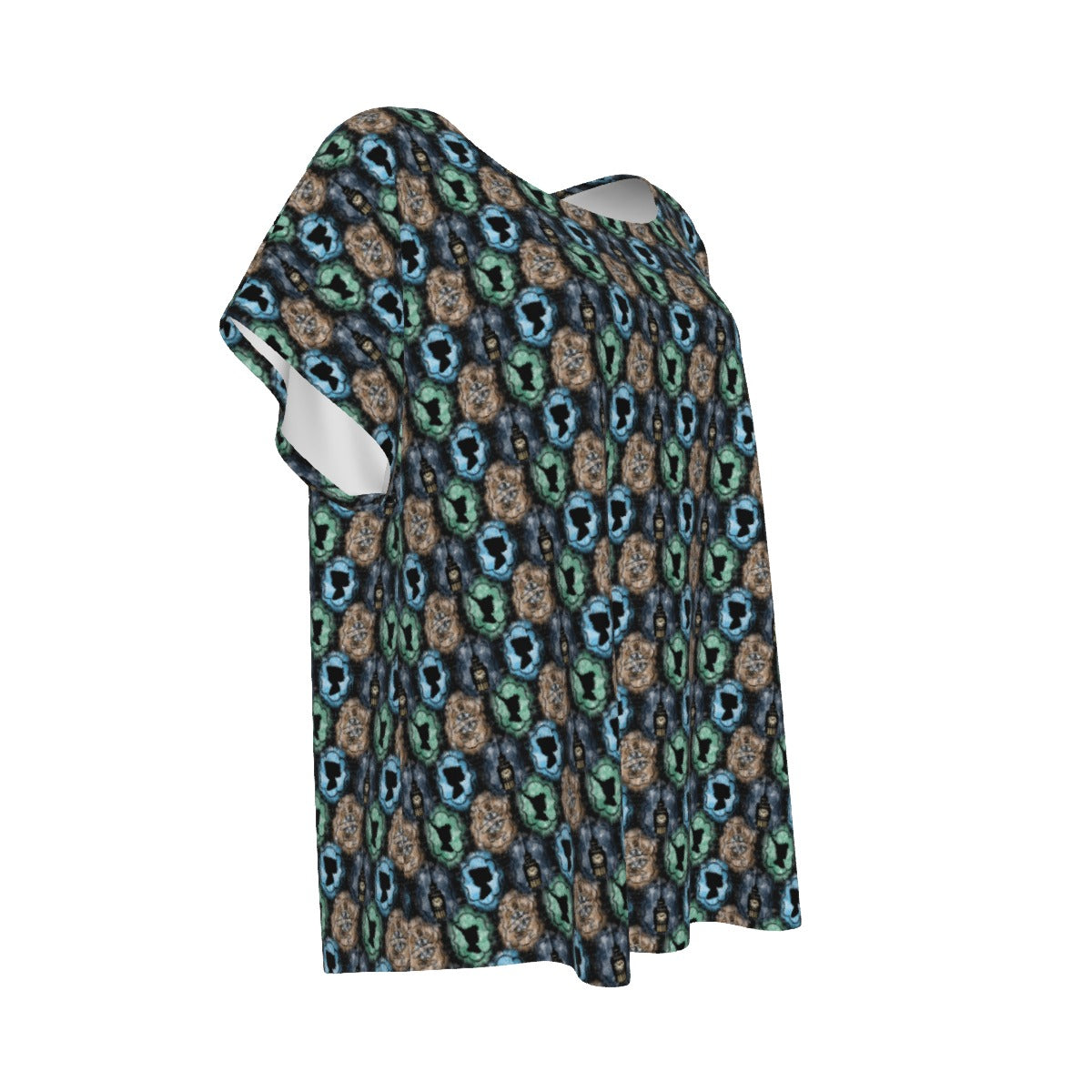 Starry Flight Silhouettes - Women’s Relaxed Fit Scoop Tee