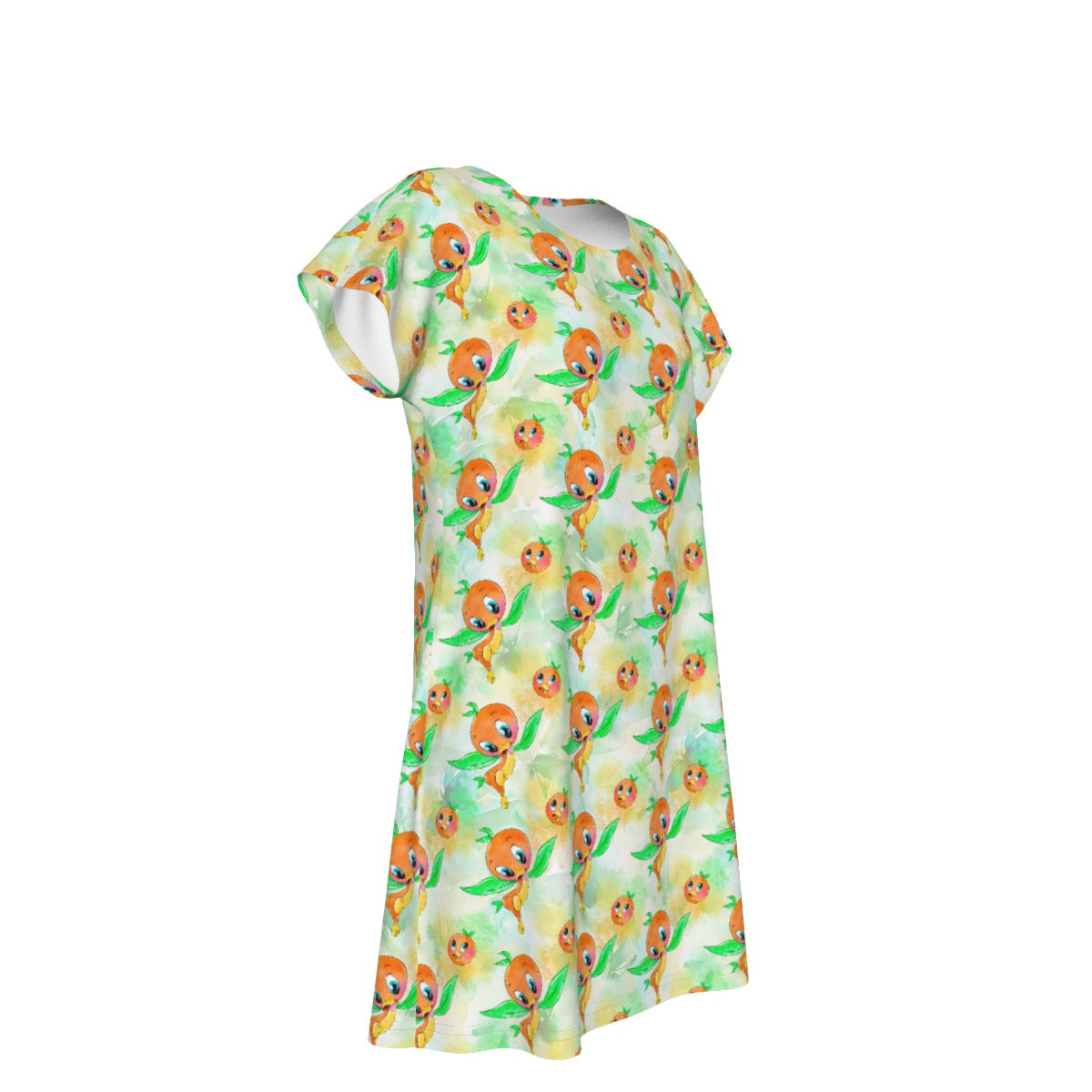 Sunny Citrus Thoughts - Women's T-Shirt Dress
