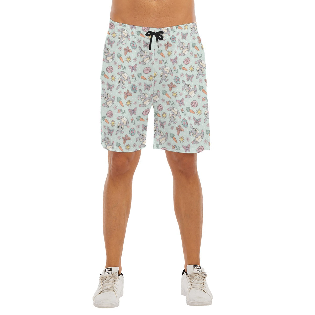 Springtime Bunny Cheer - Men’s Pocket Beach Shorts