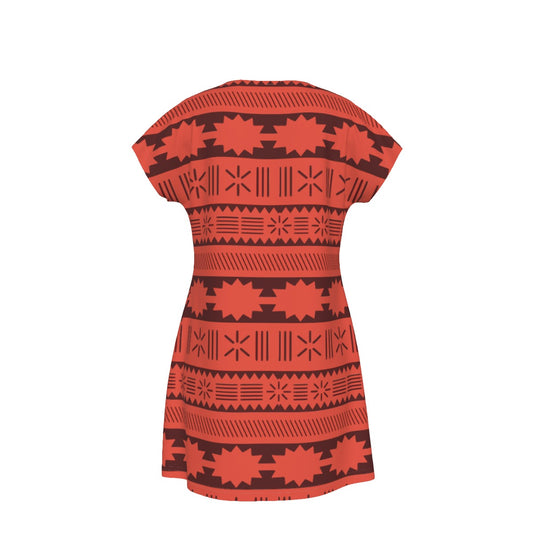 Island Tribal Patterns - Women's T-Shirt Dress
