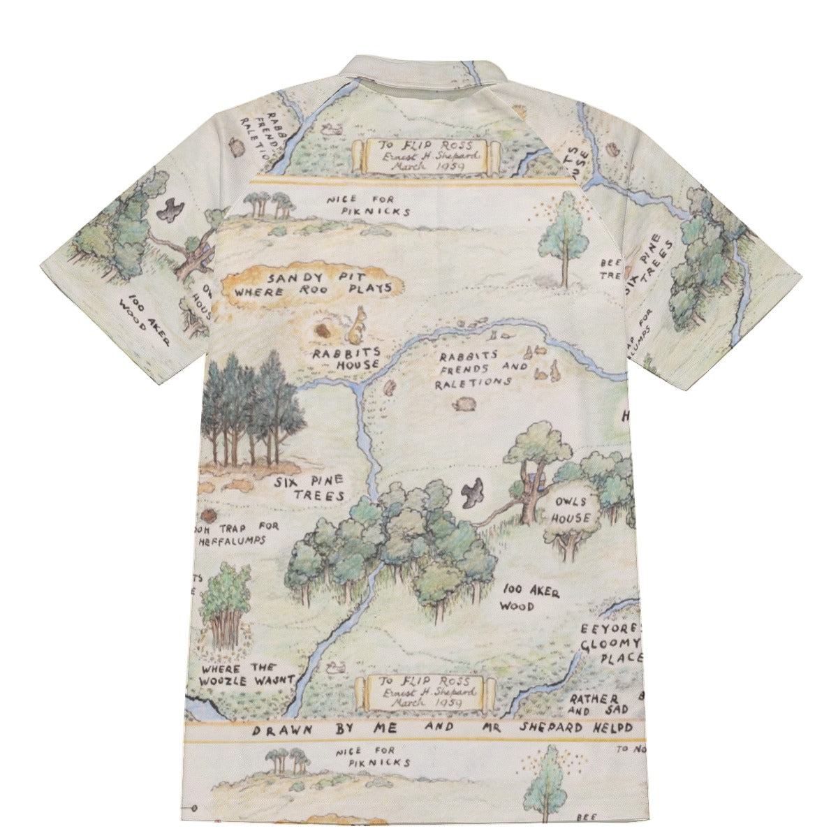 Hundred Acre Map - Men's Polo Shirt