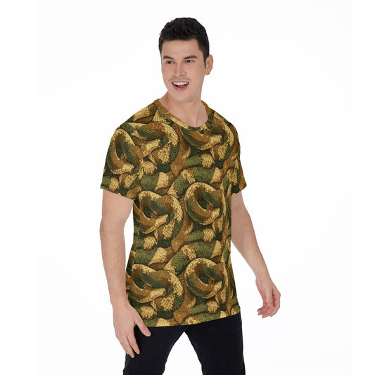 Animal Print - Snake - Men's Short Sleeve T-Shirt