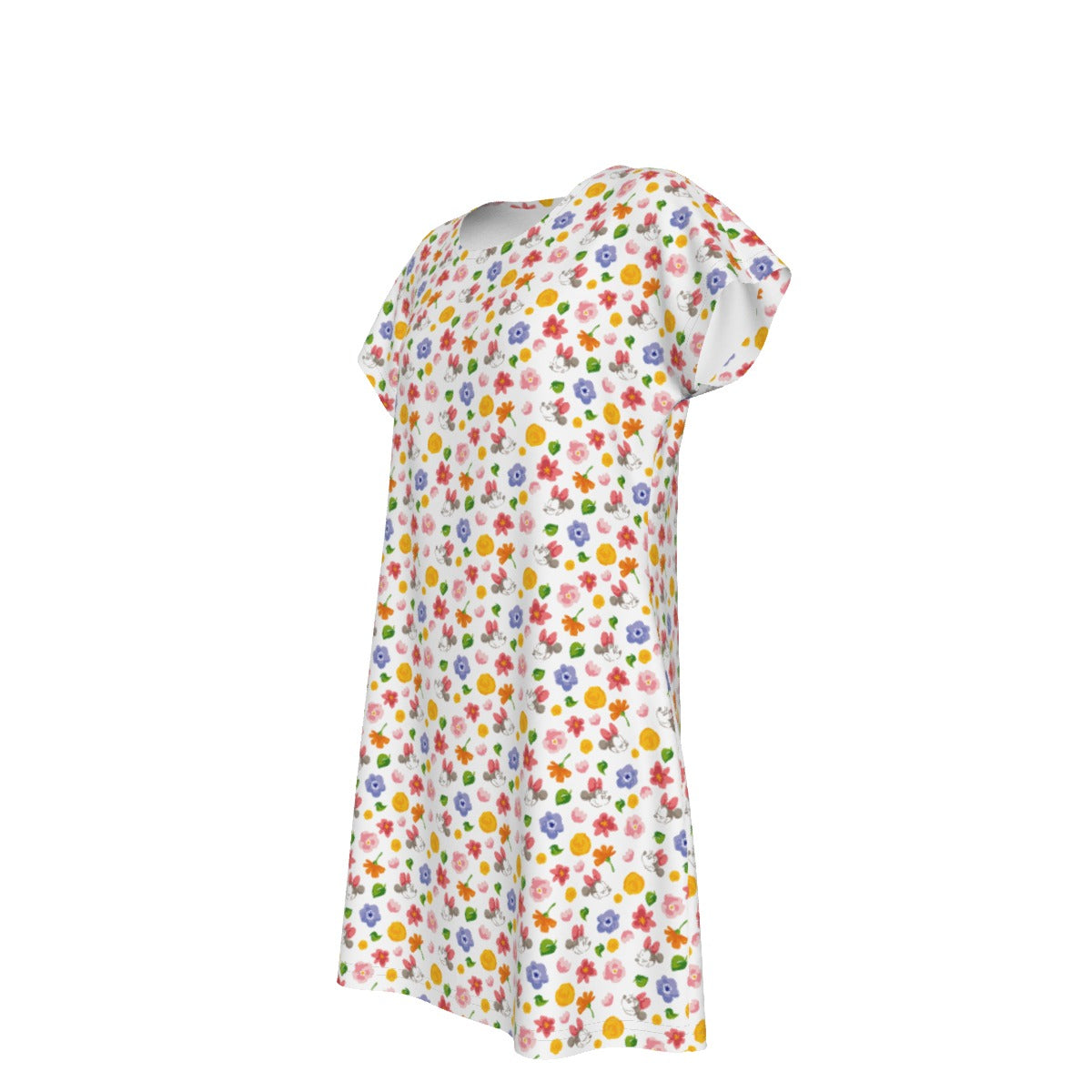 Floral Friends Springtime - Women's T-Shirt Dress