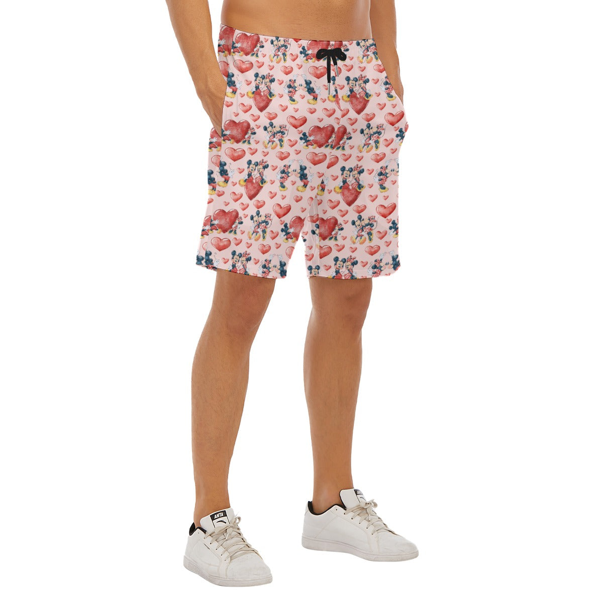 Valentine Mouse Couplennie - Men’s Pocket Beach Shorts