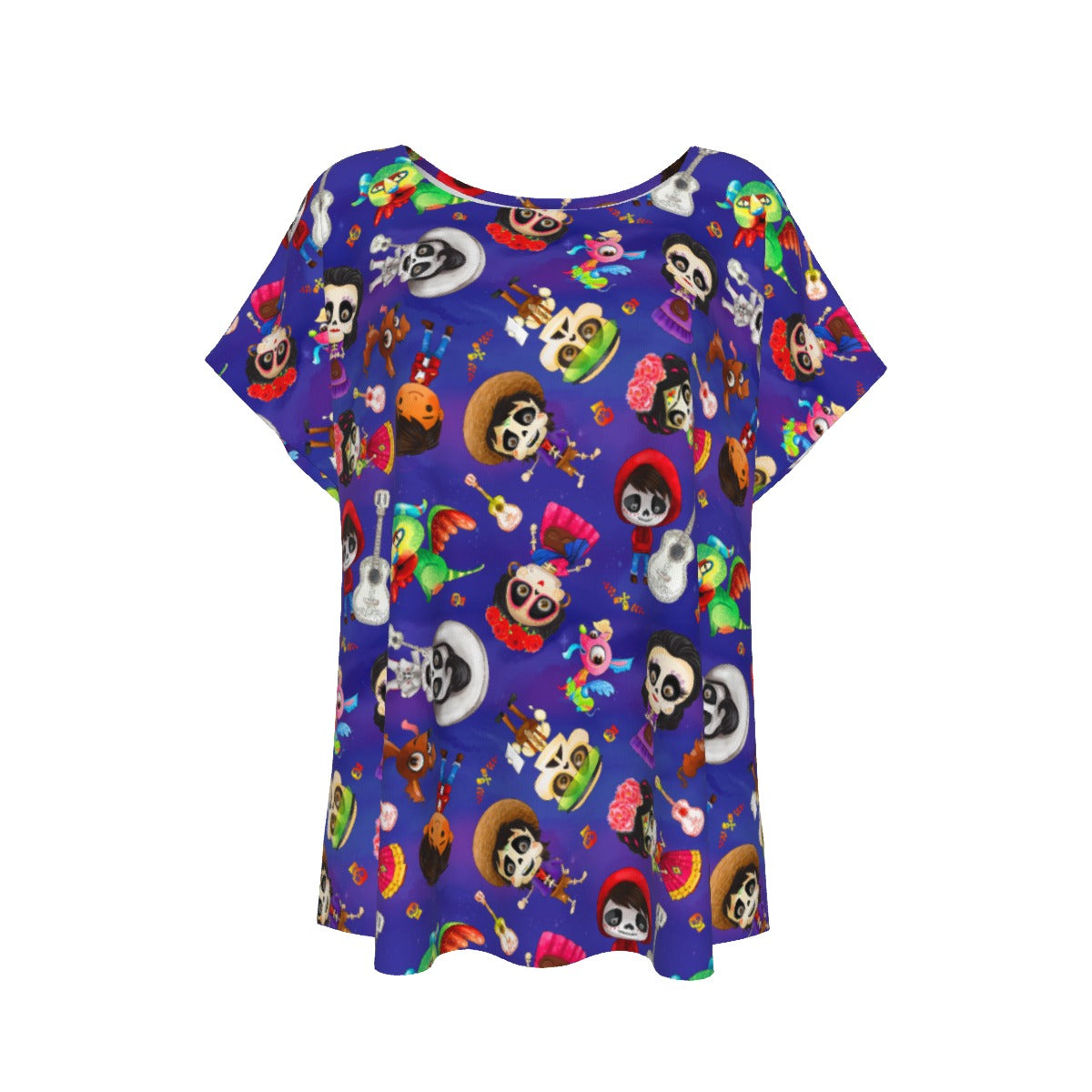 Poco Loco Día de Muertos - Women’s Relaxed Fit Scoop Tee