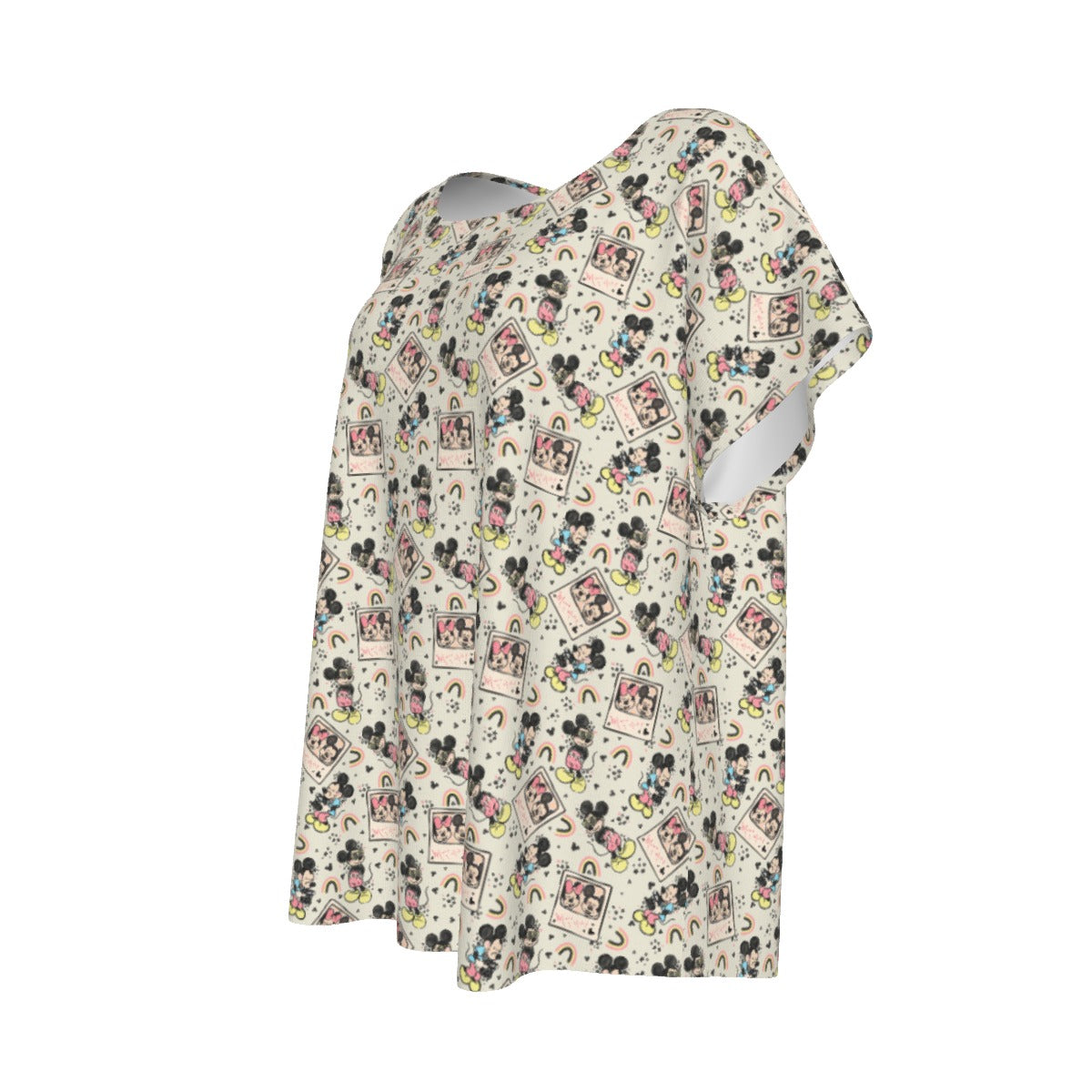 Retro Camera Mouse - Women’s Relaxed Fit Scoop Tee