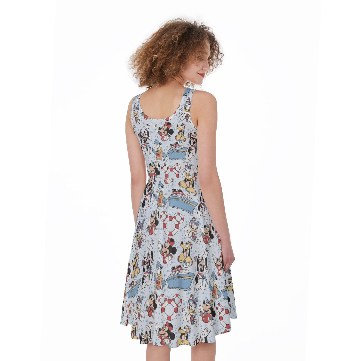 Sailor Cruise Stars - Pocket Midi Skater Dress