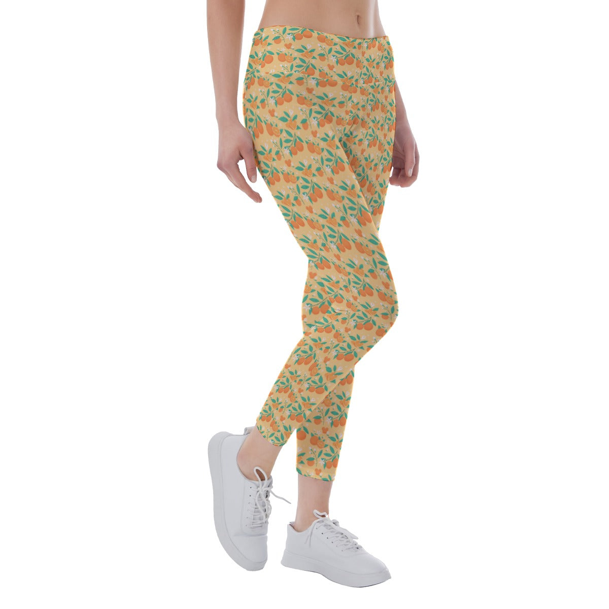Hidden Citrus Delight - Women's Yoga Leggings