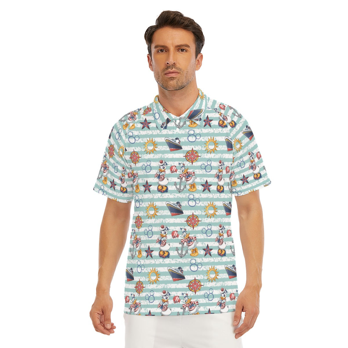 Sailor Duo on Deck - Men's Polo Shirt