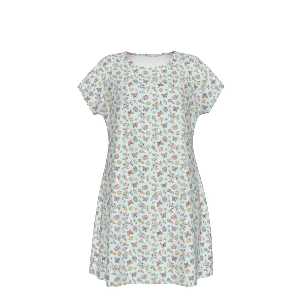 Springtime Bunny Cheer - Women's T-Shirt Dress