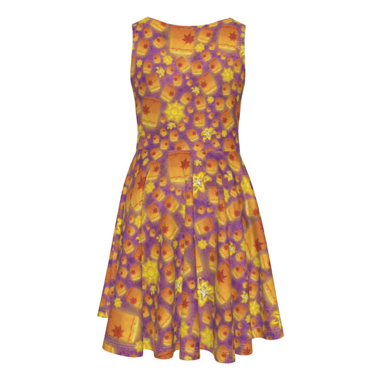 Lantern Glow Festival - Kid's Sleeveless Skater Dress