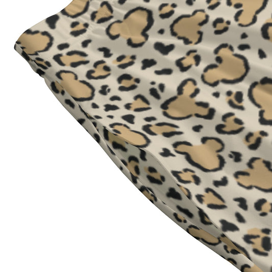 Mouse Ears Animal Print - Women’s Pocket Midi Skirt