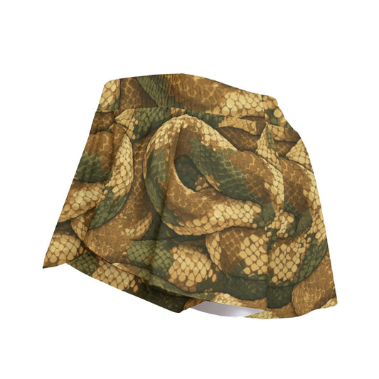 Animal Print - Snake - Women's Flowy Pocket Shorts