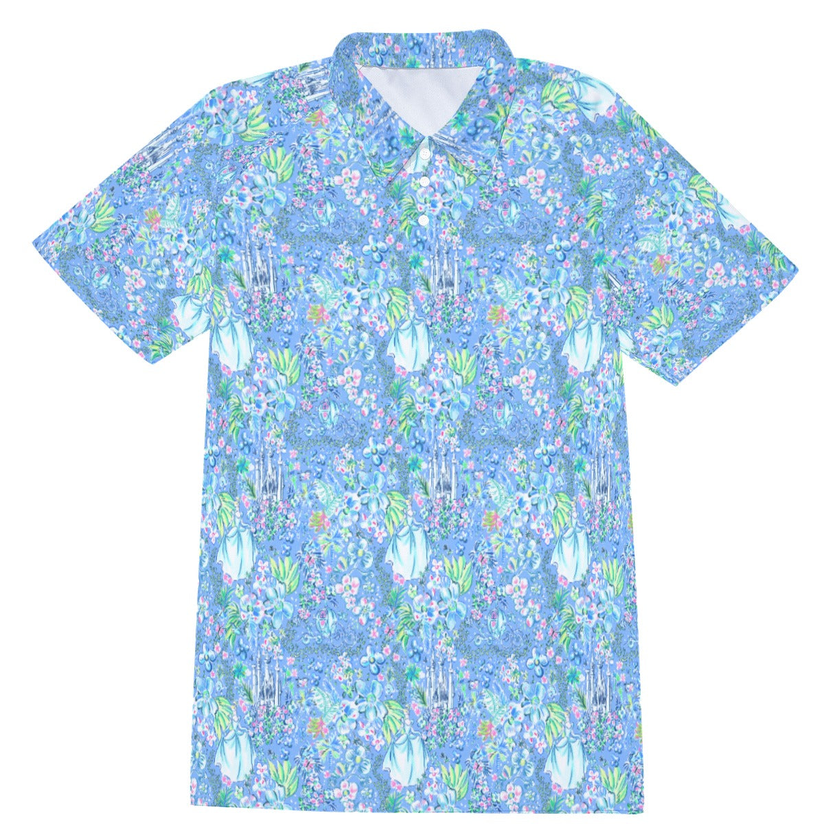 Bright Tropical Princess - Royal Beach Day - Men's Polo Shirt