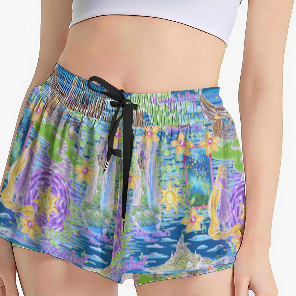 Lantern Festival Glow - Women's Flowy Pocket Shorts