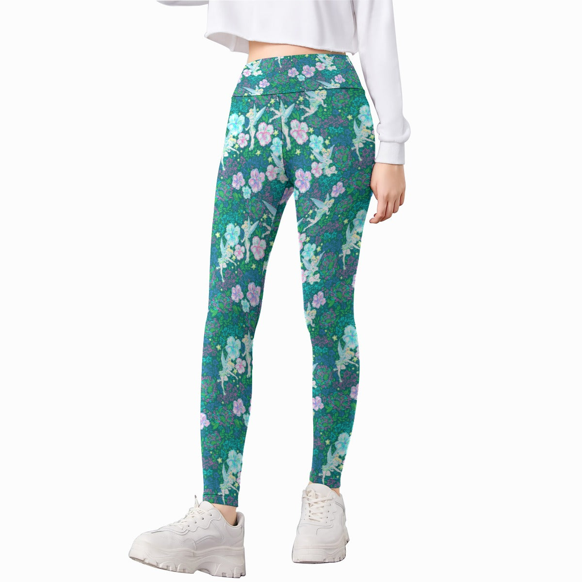 Pixie in Neon Blooms - Kid's Leggings
